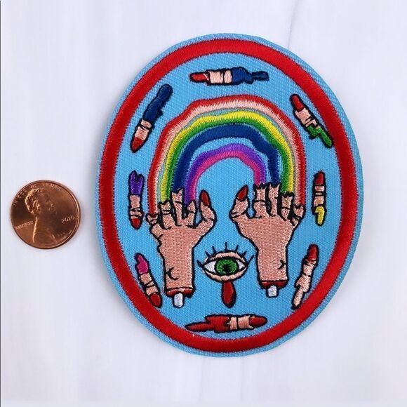 Warped Reality Embroidered Patch - Picture 2 of 3